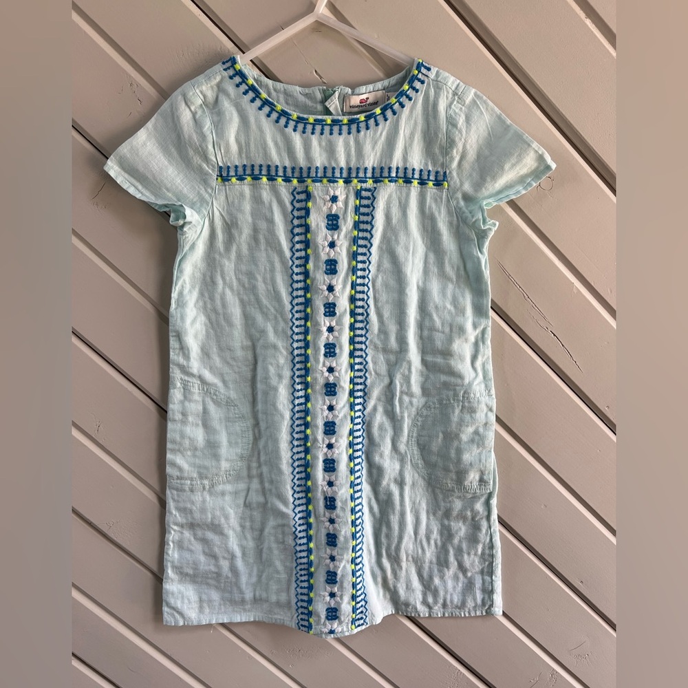 Vineyard Vines Girl’s Mint Green Embroidered Dress Size 6